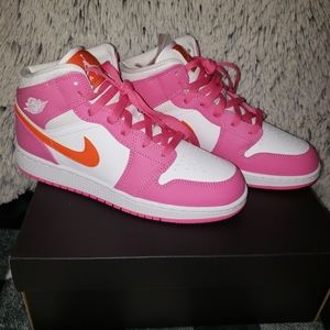 Pinksicle Orange Air Jordan 1s